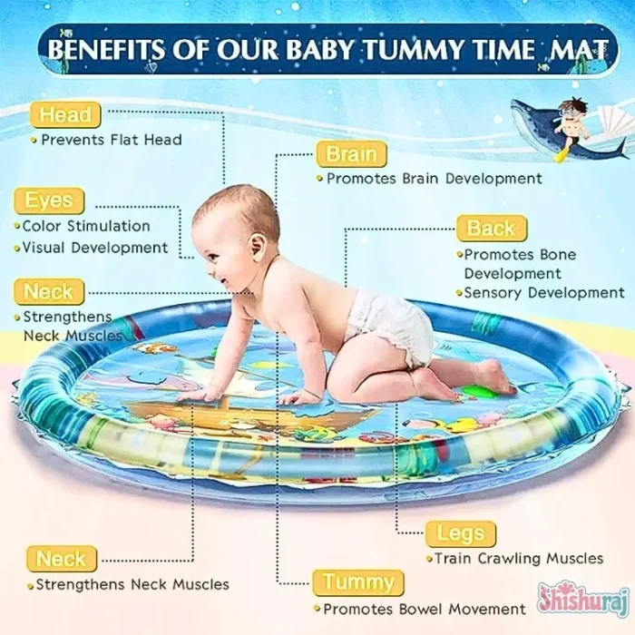 Tummy Time Baby Water Play Mat – 65×65cm - Image 7