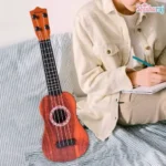 21 Inch Ukulele Guitar Price in Bangladesh | 4 Strings Colorful Acoustic Musical Toy for Kids - Image 4