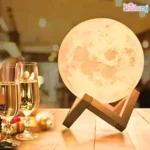 Moon Lamp with Wooden Stand - Image 4