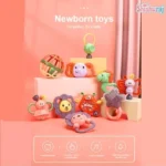 11pcs Baby Rattle Teether Set Price in Bangladesh | Newborn Sensory & Teething Toy Kit BD - Image 6