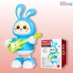 Dancing Rabbit Guitarist Toy Price in Bangladesh | Electronic Music Light Rotating Interactive Rabbit Toy for Kids - Image 4