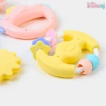 Huanger Baby Rattles & Teether Toy Set Price in Bangladesh | 8pcs Newborn Sensory Toy Kit - Image 4