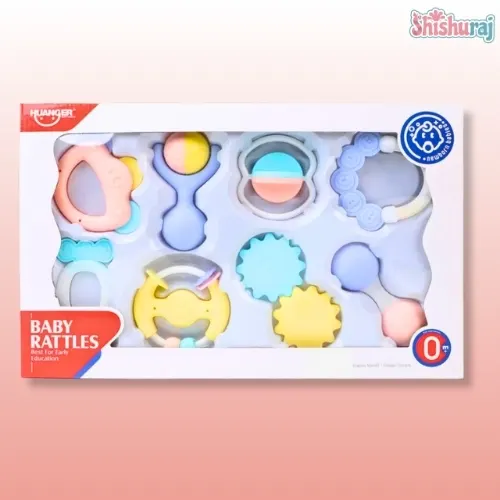Huanger Baby Rattles & Teether Toy Set