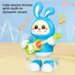 Dancing Rabbit Guitarist Toy Price in Bangladesh | Electronic Music Light Rotating Interactive Rabbit Toy for Kids - Image 6