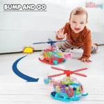 Electric Transparent Gear Helicopter Toy Price in Bangladesh | Light & Music Gear Helicopter for Kids - Image 5
