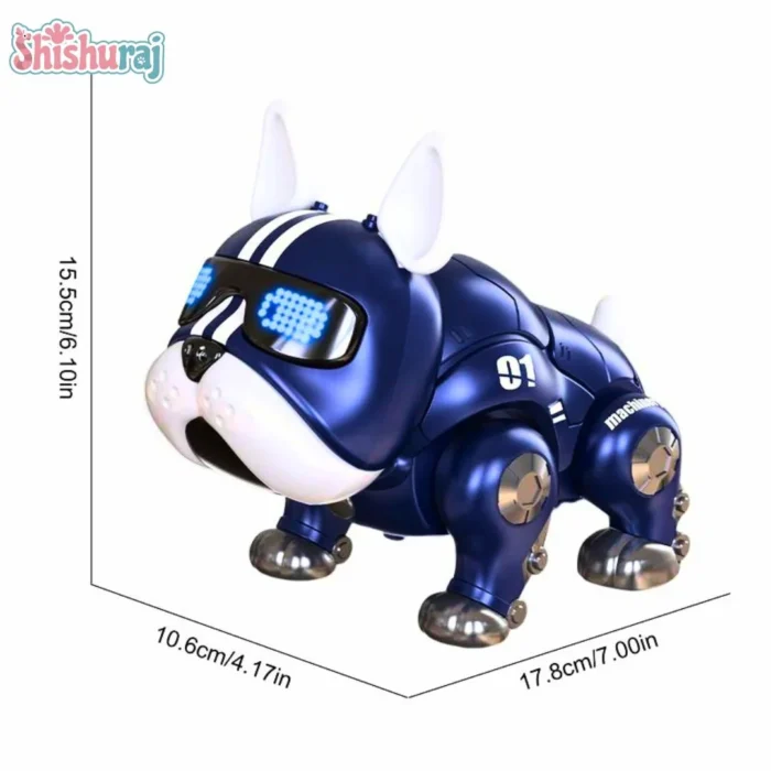 Dance Music Bulldog Robot Toy Price In BD | Intelligent Interactive Dog with Light for Kids | ShishuRaj - Image 4