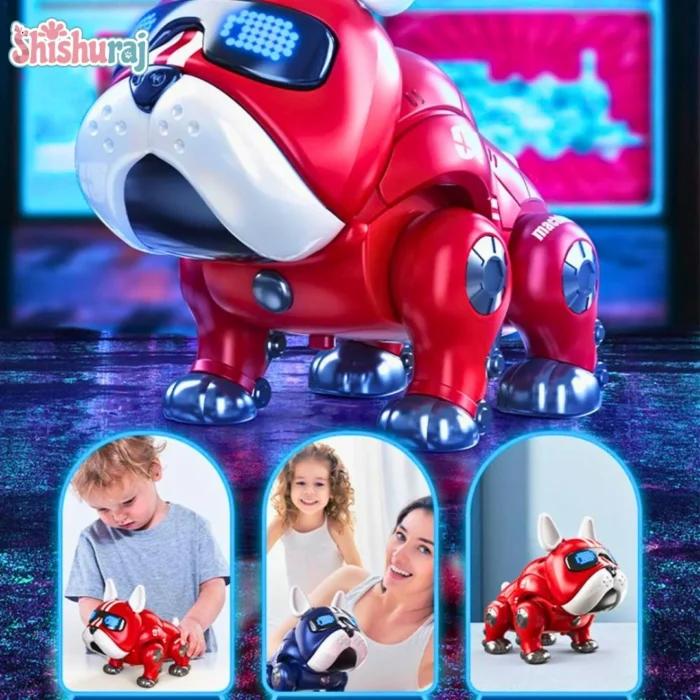 Dance Music Bulldog Robot Toy Price In BD | Intelligent Interactive Dog with Light for Kids | ShishuRaj - Image 5
