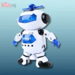 Walking Dancing Robot Toy Price In BD | 360° Spinning LED Light & Music for Toddlers | ShishuRaj - Image 3