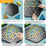Triangle Chain Chess Puzzle Game Price In BD | Family Parent-Child Logic Board Game | ShishuRaj - Image 2
