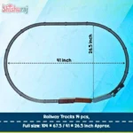 Rail King Intelligent Electric Train Set for Kids Price In BD | Realistic Toy Railway with Light & Track | ShishuRaj - Image 2