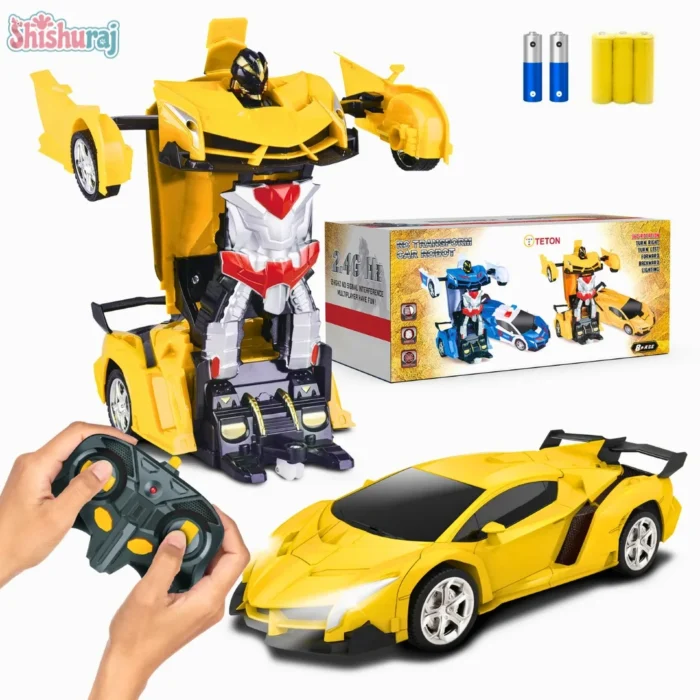 Teton Transform RC Car Robot Price In BD | One Button Deformation, 360° Rotating Drifting | ShishuRaj - Image 2