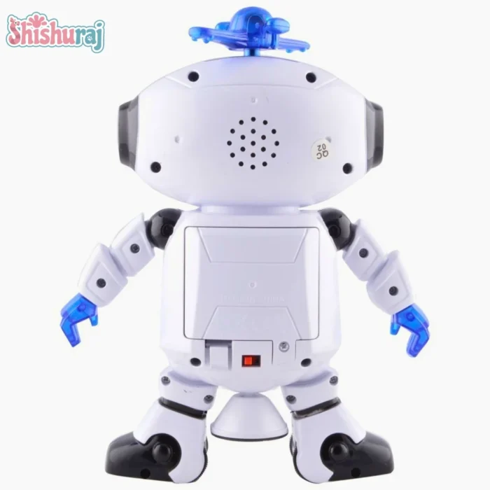 Walking Dancing Robot Toy Price In BD | 360° Spinning LED Light & Music for Toddlers | ShishuRaj - Image 4