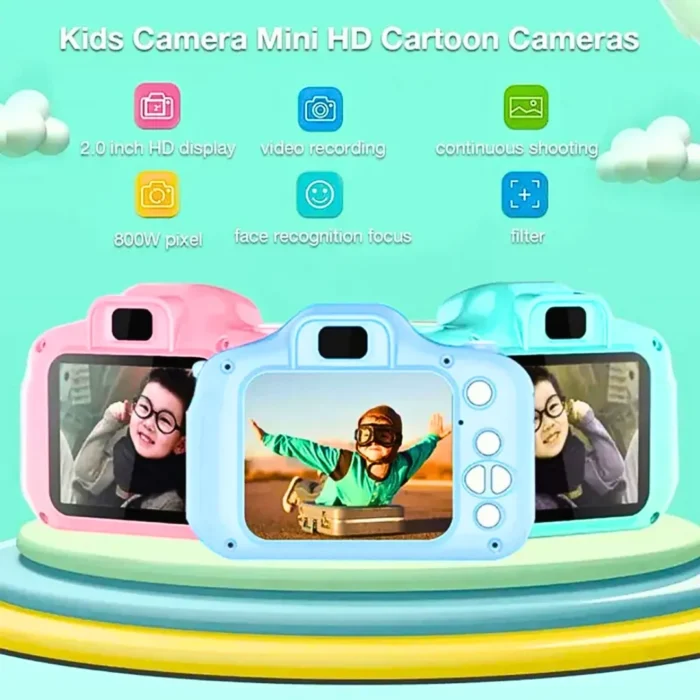 X2 Mini Digital Camera for Kids Price In BD | Take Photos & Videos, Cute SLR Toy Camera | ShishuRaj - Image 5