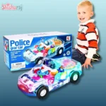 KC Electric Police Car Toy Price In BD | Transparent Gear, Auto Driving with Light & Music | ShishuRaj - Image 4