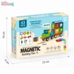 Magnetic Building Tiles 43pcs Price In BD | STEM Educational Toy for Kids | ShishuRaj - Image 5