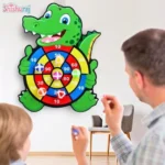 Kids Dart Board Target Game | Montessori Sticky Ball Sports Toy | Indoor Outdoor Play | ShishuRaj - Image 2