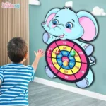 Kids Dart Board Target Game | Montessori Sticky Ball Sports Toy | Indoor Outdoor Play | ShishuRaj