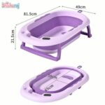 Folding Baby Bathtub with Thermometer & Pillow | Portable Baby Bath Tub Bangladesh | ShishuRaj - Image 2
