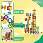 Premium Rolling Ball House Building Blocks 182 Pcs | STEM Marble Run Toy | ShishuRaj - Image 5