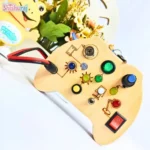 Tinker Pad Montessori Busy Board with LED Light BD | Sensory Learning Toy | ShishuRaj - Image 2