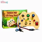 Tinker Pad Montessori Busy Board with LED Light BD | Sensory Learning Toy | ShishuRaj - Image 3