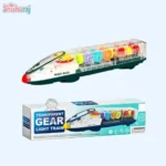 Transparent Gear Train Toy with Lights & Music Price In BD | Baby Educational Toy | ShishuRaj