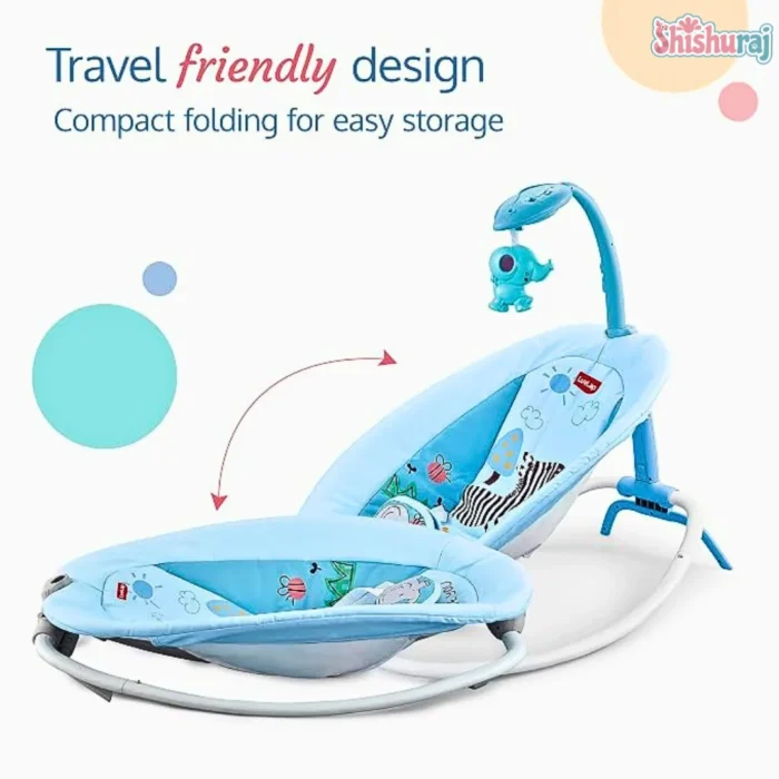 Hu-Baby Rhythmic Baby Rocker Price in BD | Remote Control & Projection Lamp | Vibration & Music | ShishuRaj - Image 3