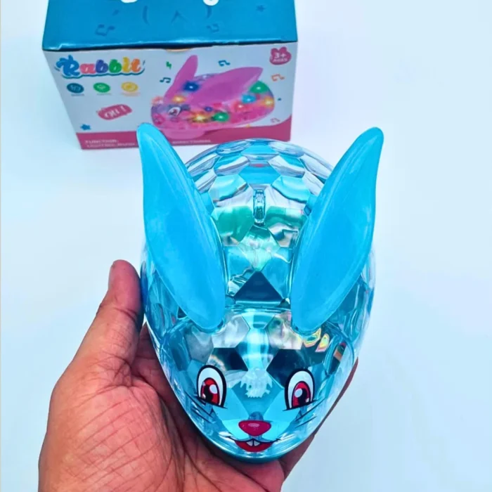 Music Rabbit Transparent Toy