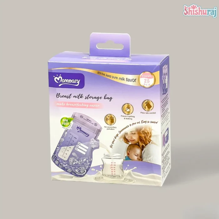 Momeasy Breast Milk Storage Bag Price In BD | 25pcs | 200ml | BPA Free | Pre-Sterilized | ShishuRaj - Image 3