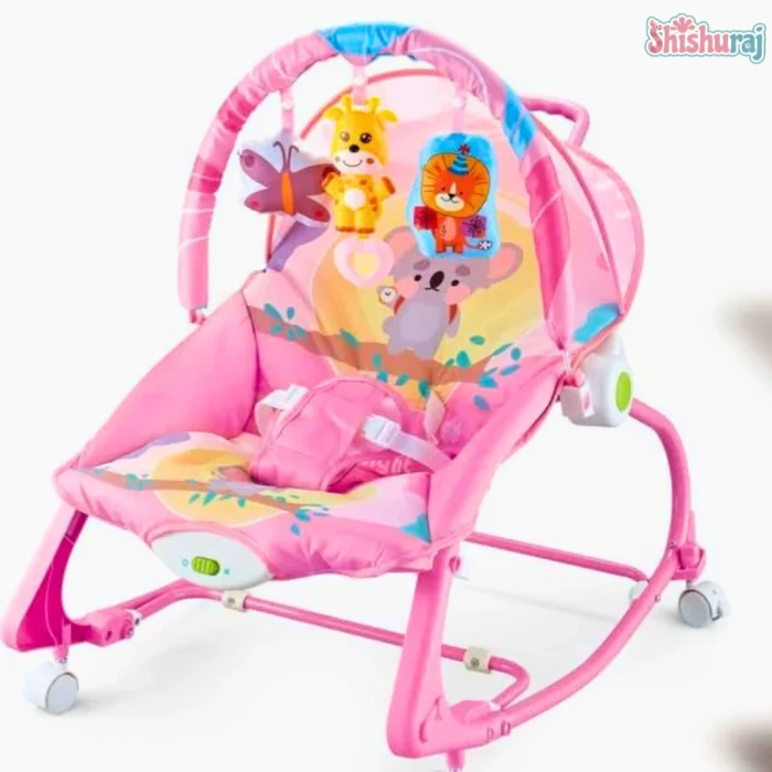 Hu-Baby Infant to Toddler Rocker Price in BD | Music, Vibration & Removable Wheel | ShishuRaj - Image 3