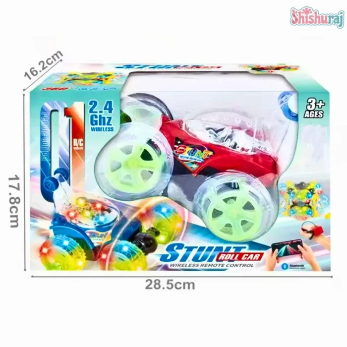 2.4G Stunt Car Price in BD | 360° Spray Smoke Car For Kids | Remote, Watch & App Control | ShishuRaj - Image 2