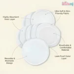 Momeasy Washable Nursing Pads