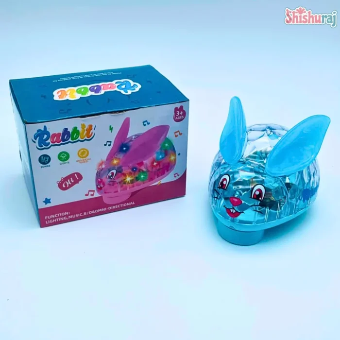 Music Rabbit Transparent Toy Price in BD | Colorful Lights | Electronic Toy for Kids | ShishuRaj - Image 5