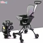 Multi-Function Magic Baby Stroller with Hood Price in BD | Black | Foldable Stroller | Lightweight | ShishuRaj - Image 5