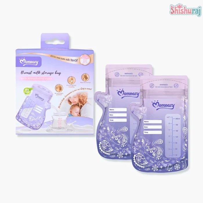 Momeasy Breast Milk Storage Bag Price In BD | 25pcs | 200ml | BPA Free | Pre-Sterilized | ShishuRaj - Image 2