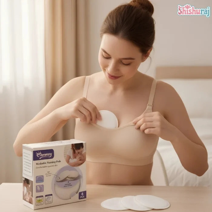 Momeasy Washable Nursing Pads Price In BD | 6pcs | Reusable Breast Pads | ShishuRaj - Image 2