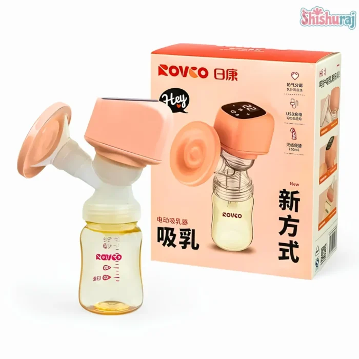 Rovco Electric Breast Pump Price in Bangladesh | USB Rechargeable | Portable & Low Noise | ShishuRaj - Image 2
