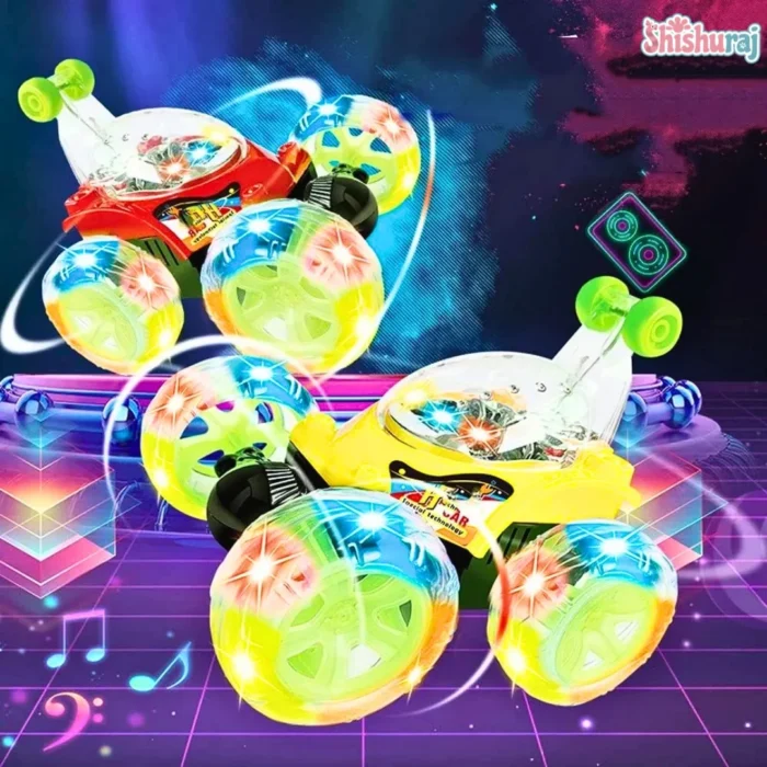 2.4G Stunt Car Price in BD | 360° Spray Smoke Car For Kids | Remote, Watch & App Control | ShishuRaj - Image 6