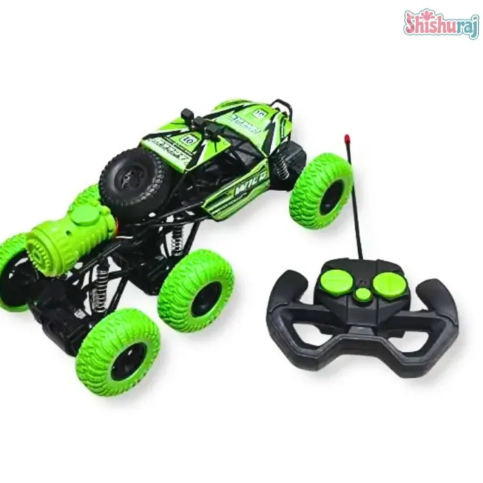Climbing Monster Truck RC Car Price in BD | 6 Wheel Offroad Metal Car with Smoke, Music & Light | ShishuRaj - Image 2