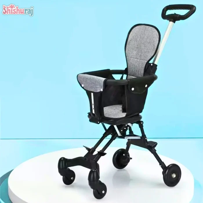 Multi-Function Magic Baby Stroller with Hood Price in BD | Black | Foldable Stroller | Lightweight | ShishuRaj - Image 7