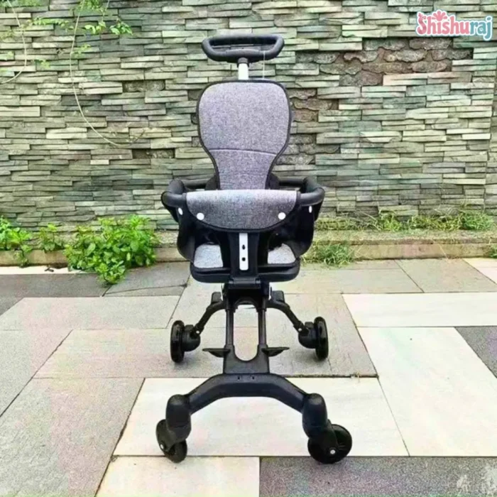 Multi-Function Magic Baby Stroller with Hood Price in BD | Black | Foldable Stroller | Lightweight | ShishuRaj - Image 8